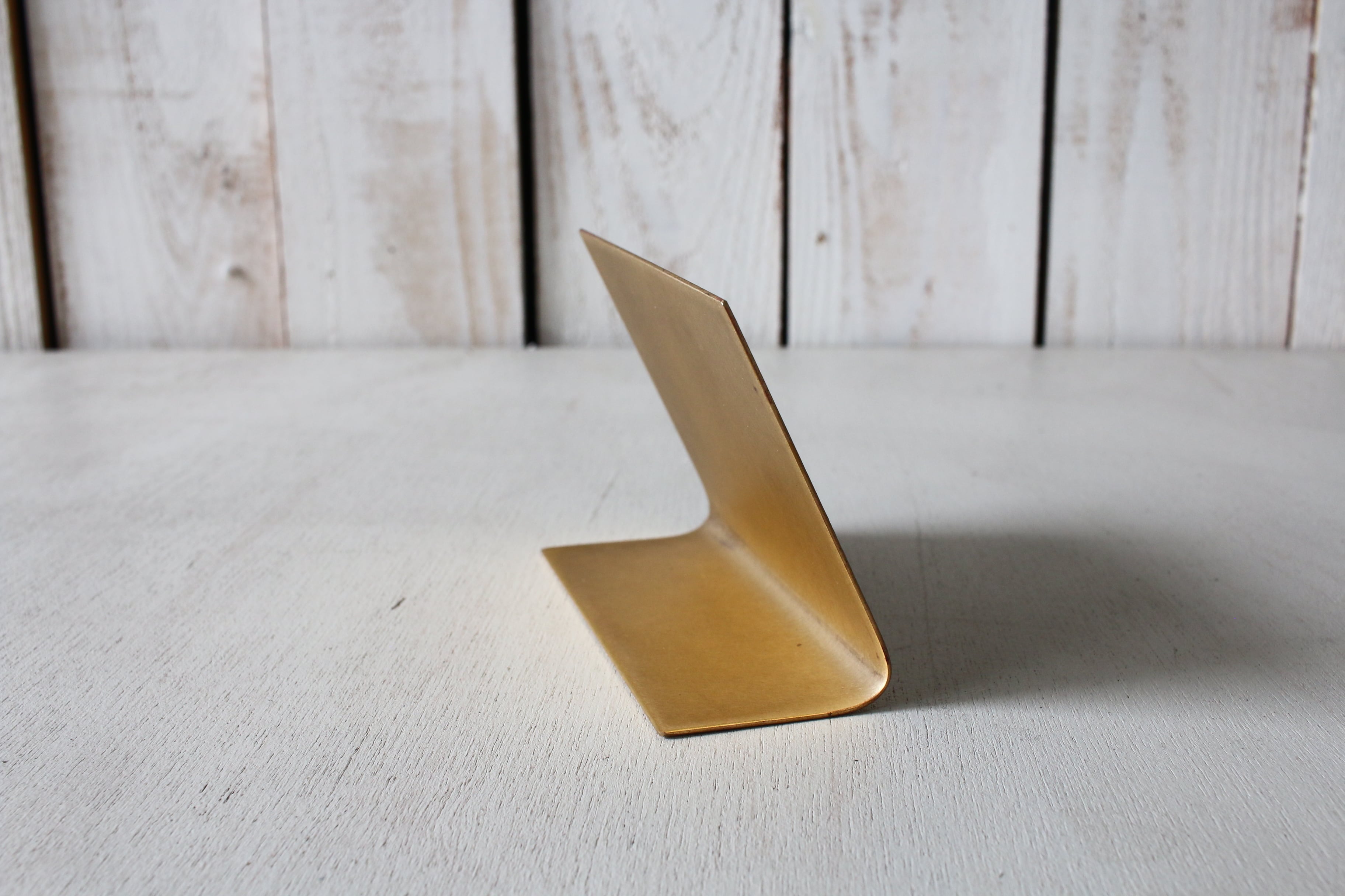 QRコード2個付き卓上真鍮プレート 縦90mm×横110mm | sunny side studio