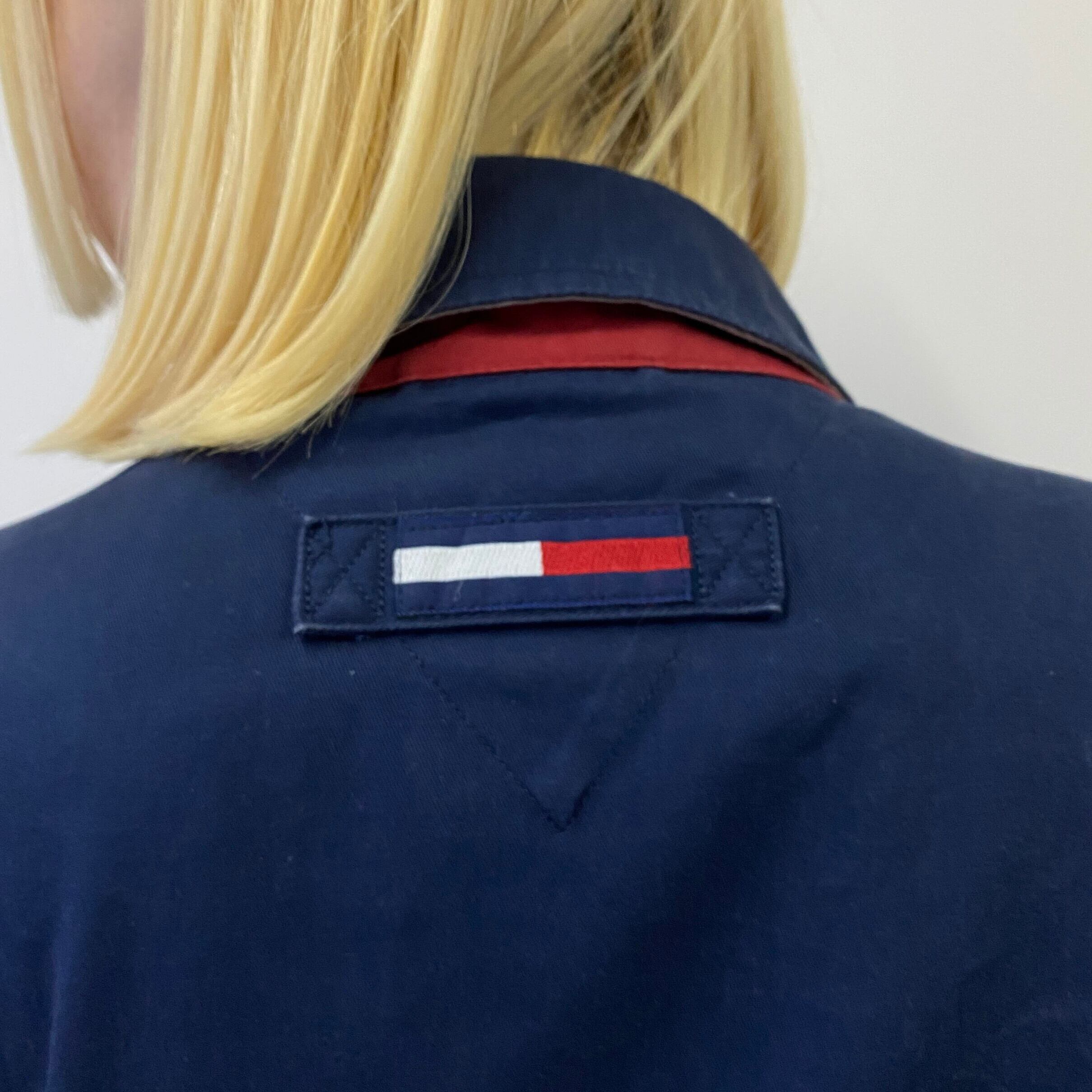 2022人気の TOMMY HILFIGER スウィングトップ ネイビー メンズ 古着
