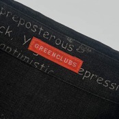 GREENCLUBS グリーンクラブ 英字デザイン 長袖シャツ 4/ブラック系 メンズ