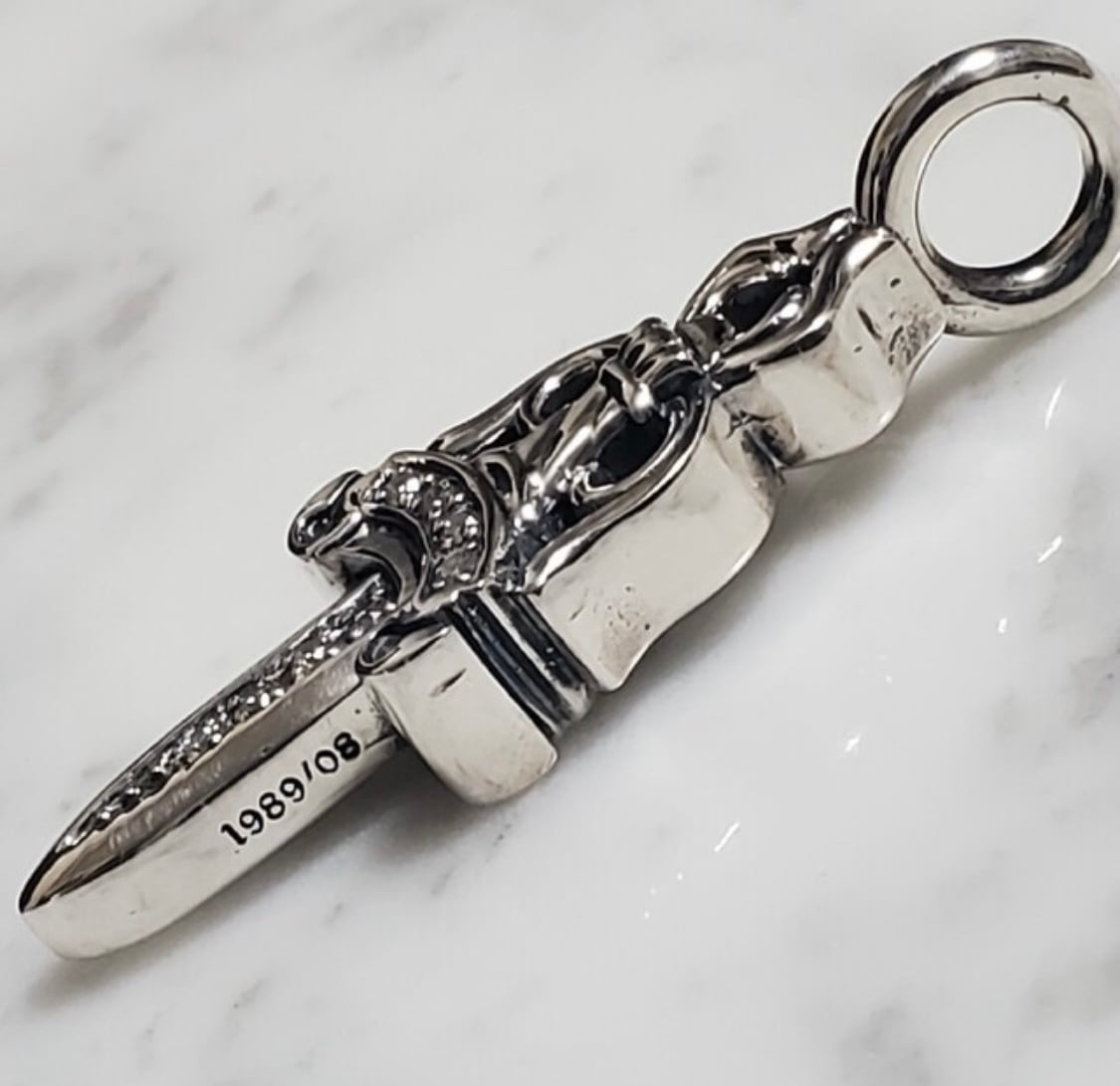 CHROME HEARTS クロムハーツ ダブルダガー ペンダント ネックレス チャーム | chromehearts