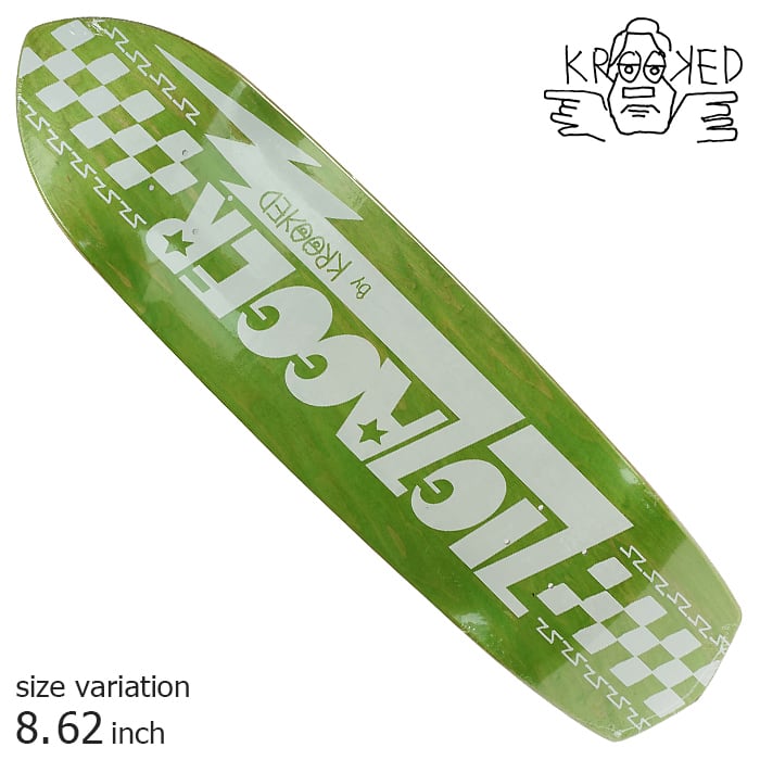 KROOKED ZIP ZAGGER GREEN 8.62 inch クルキッド クルックド KROOKED ZIP ZAGGER GREEN 8.62 inch クルキッド クルックド