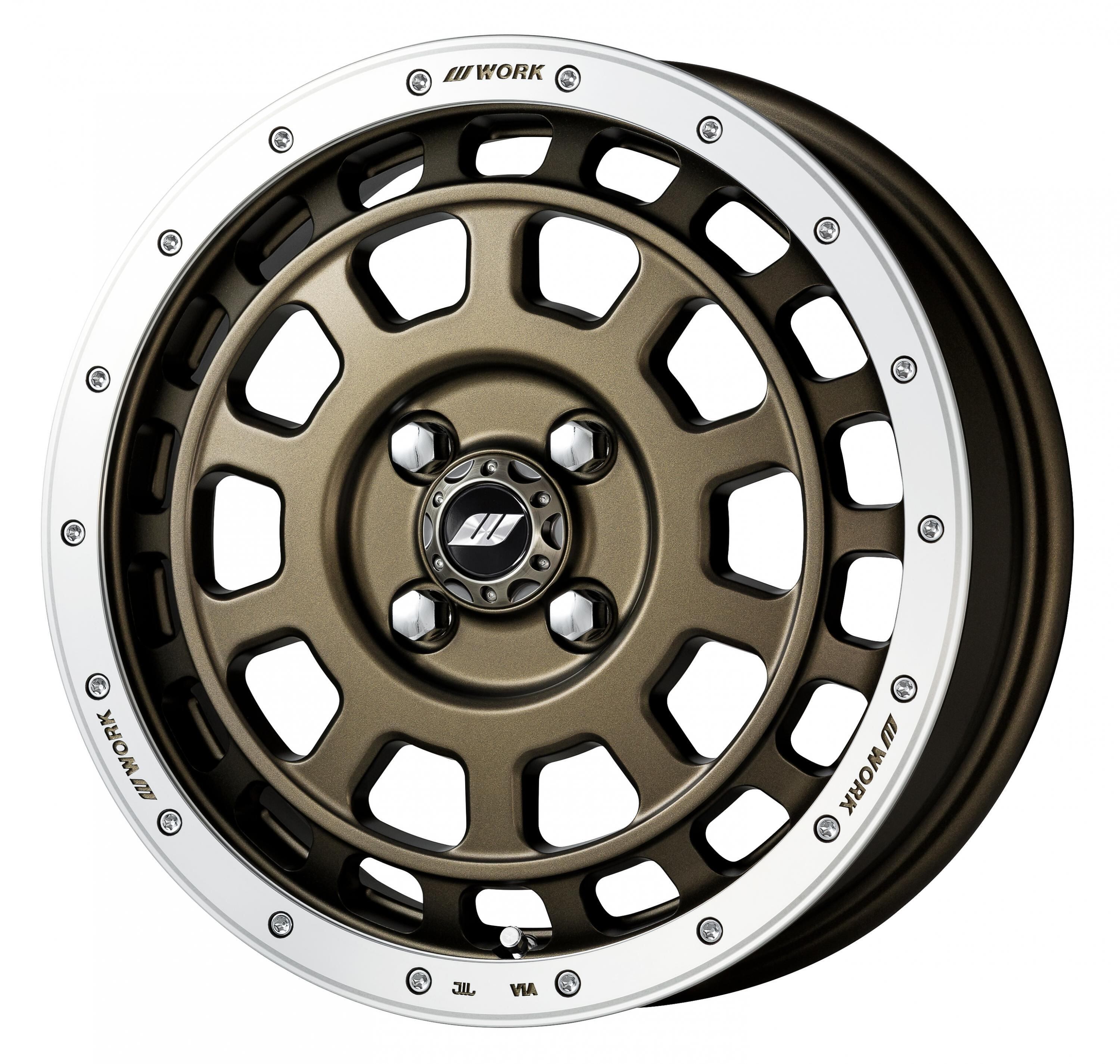 4本セット WORK CRAG T-GRABIC 15インチ 15x5.0J+45 4-100 アッシュド 