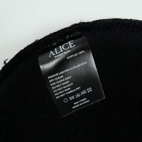 Size【フリー】 その他 ALICE HOLLYWOOD CHOPPER BEANIE / BLK