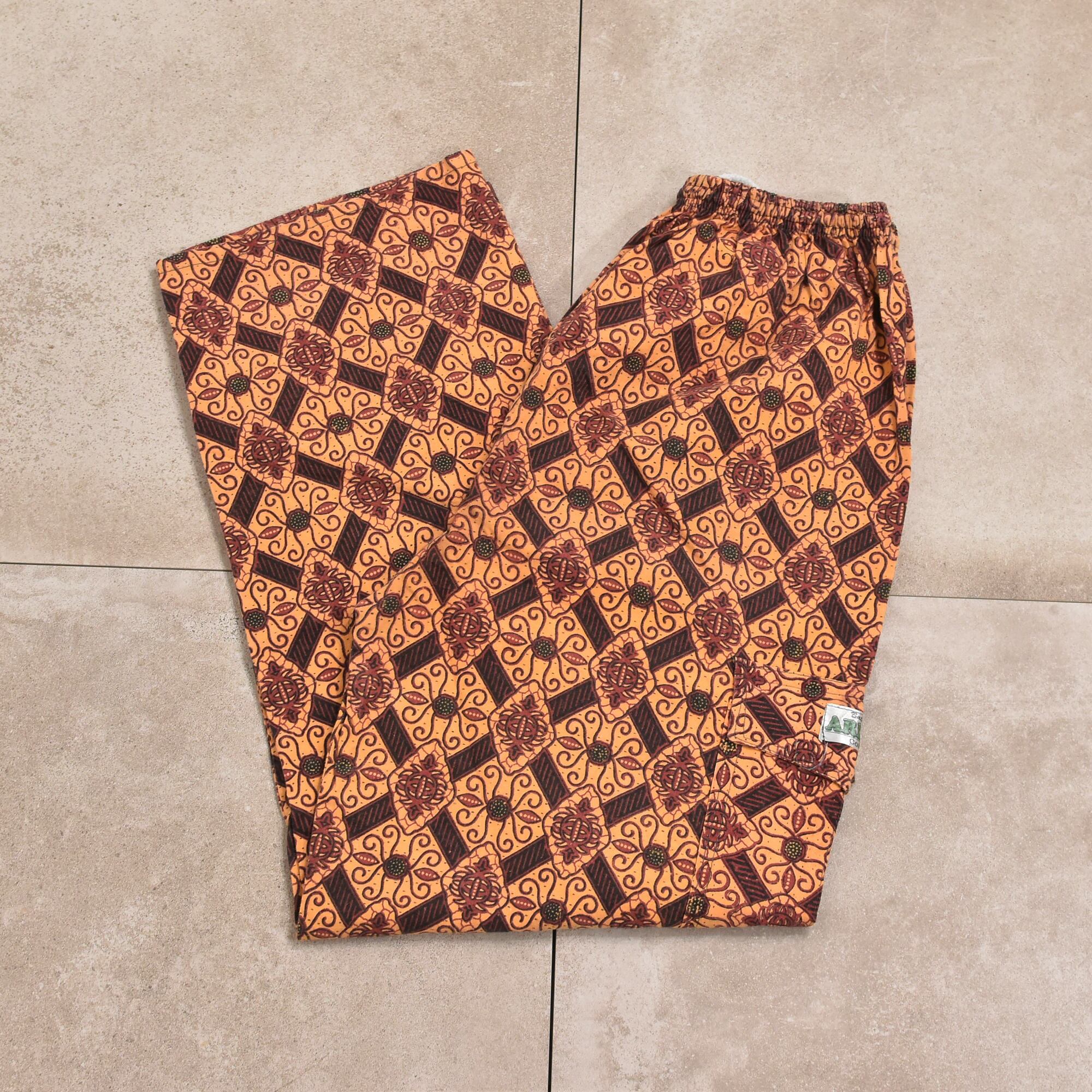 Vintage ARIEF Collection Batik pattern cargo pants | Pay ID
