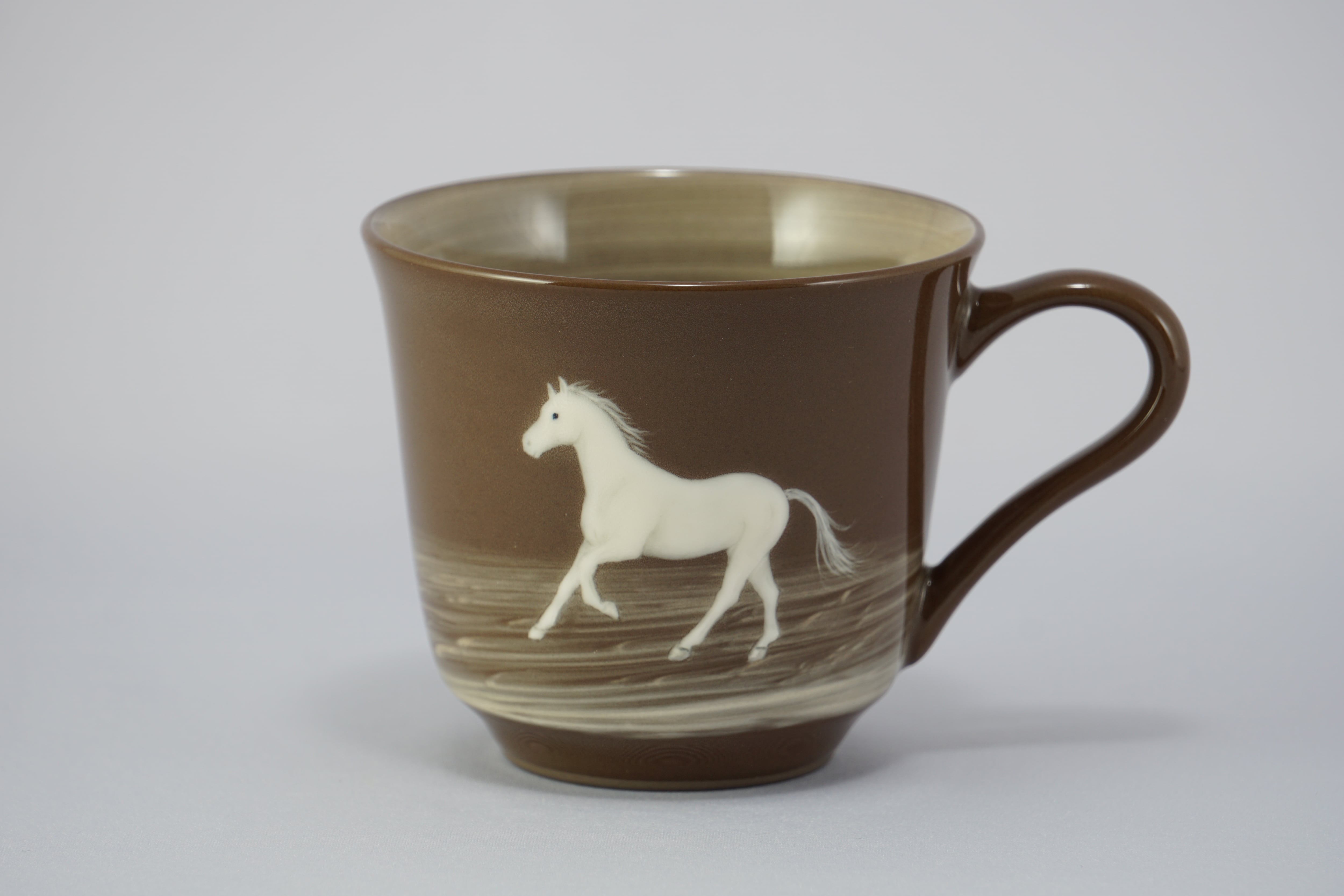コーヒーカップ＆ソーサー 白馬 4 | 陶房亀岡