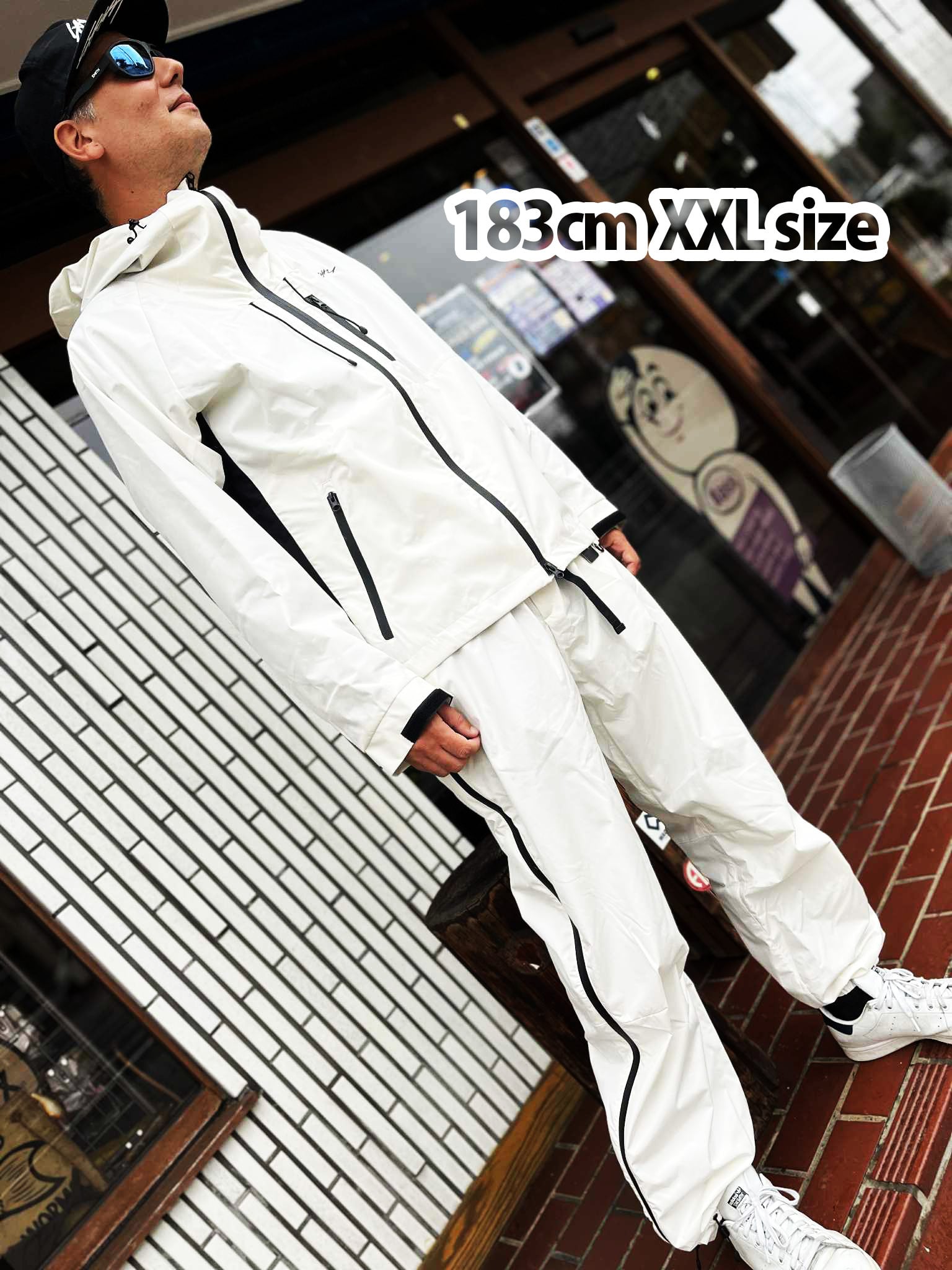 2025NEW】LAHM レインウェア レインパンツ（下）オフホワイトMサイズ