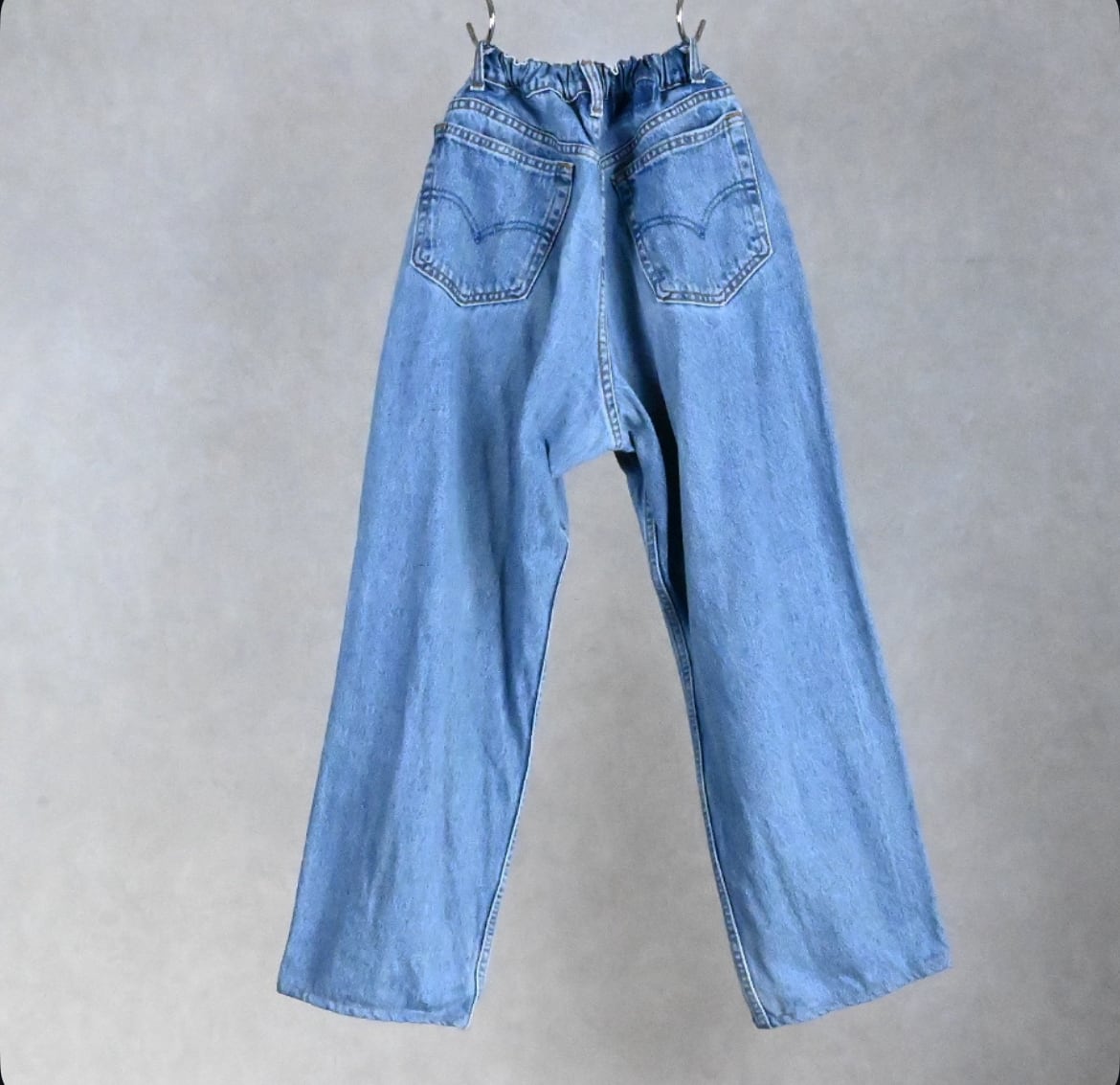 25AW》【USED REMAKE】WIDE EASY DENIM TROUSERS USEDリメイク ワイド