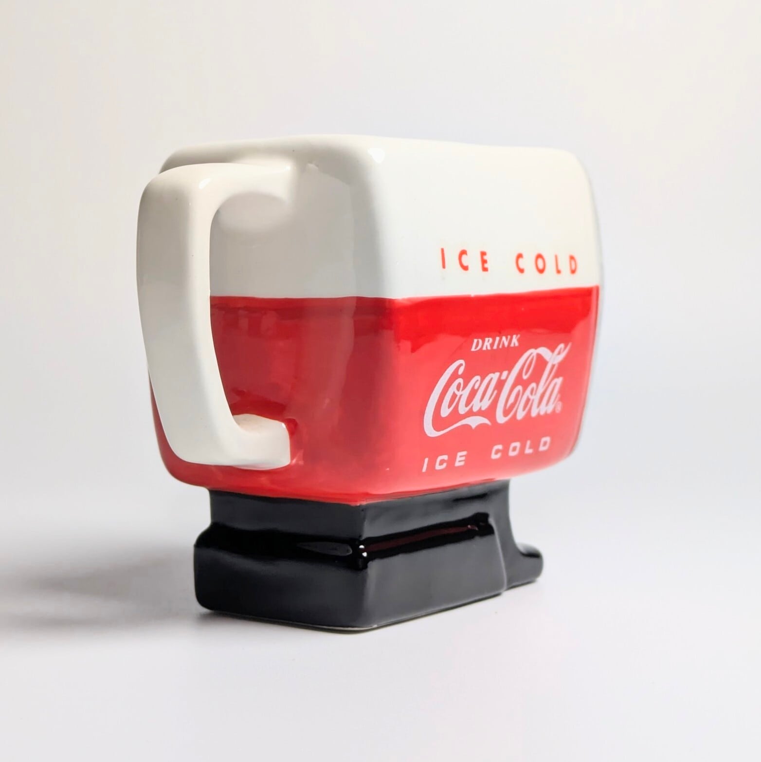 ☆ VINTAGE 1998 ☆【 Coca-Cola / Coke( コカコーラ )】 陶器製ドリンクサーバー型小物入れ 〚アメリカン雑貨 アメトイ〛