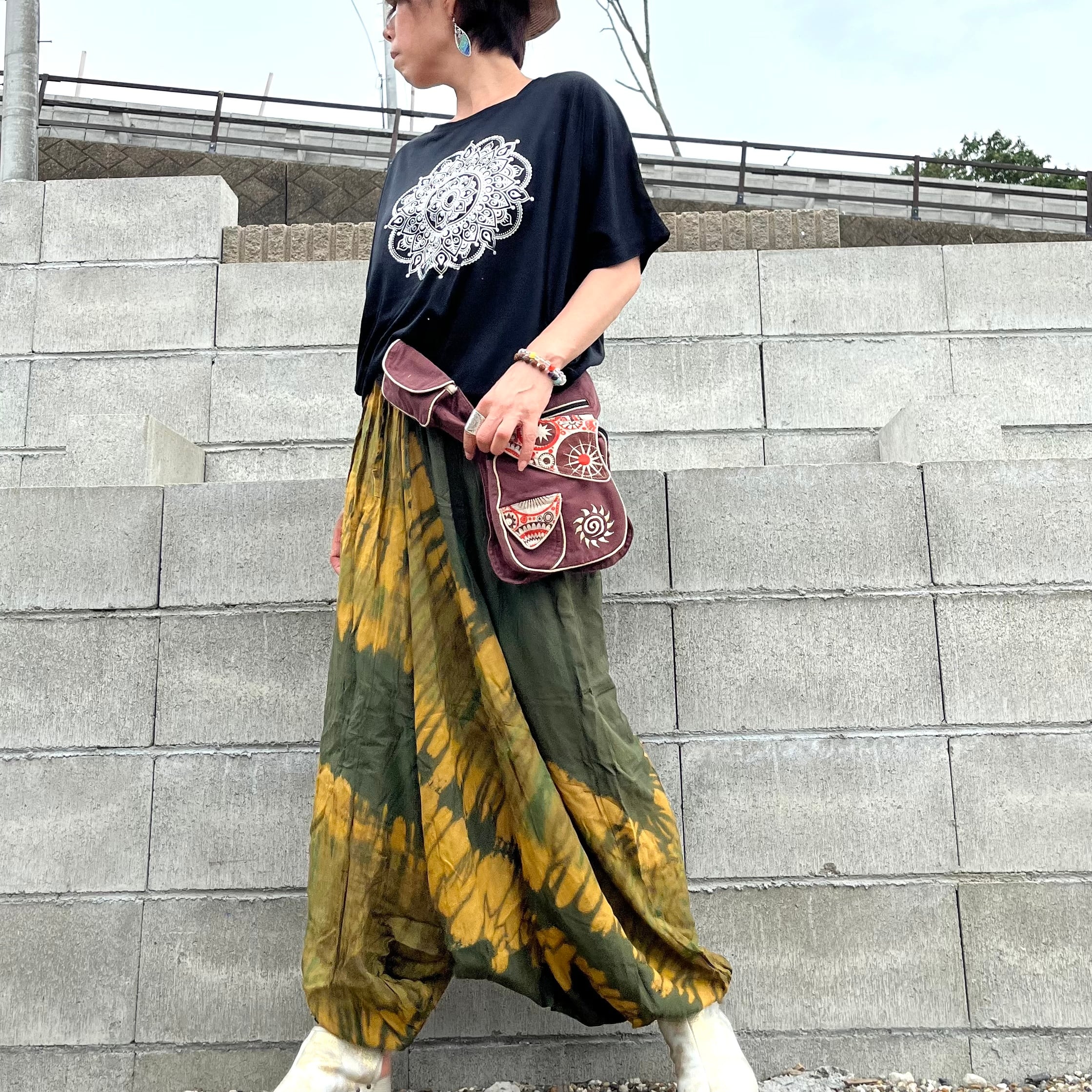 エスニック　タイダイ染め　アラジンパンツ　コットン衣類　タイダイ衣類21 エスニック タイダイ染め アラジンパンツ コットン衣類 タイダイ