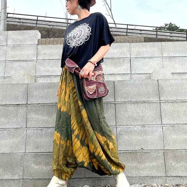 タイダイカラーアラジンパンツ