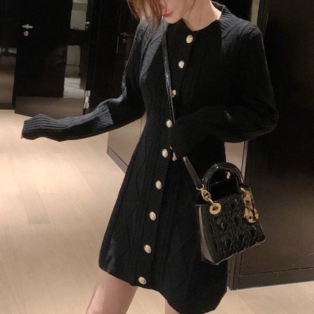 ケーブル編み ニット ミニワンピース 長袖 レディース 秋冬 韓国 ワンピース 大人 かわいい きれいめ ゆったり 柔らかい ニットカーディガン 2way 大人可愛い 大人女子