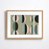 Botanical Geometry｜自然とデザインが調和する北欧モダンアートポスター｜心を整える癒しのボタニカル  のコピーA4ポスター