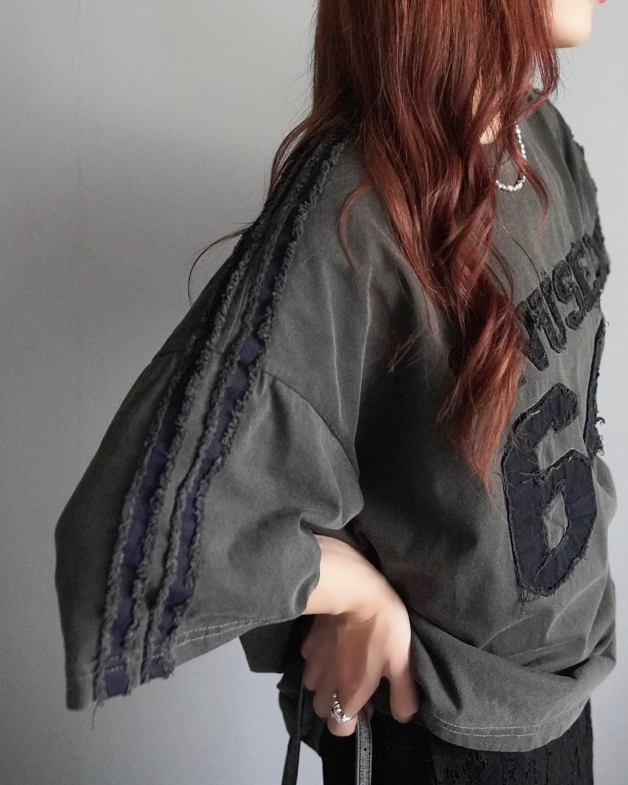 【unused.lab】Sideline denim patch CS/Navy