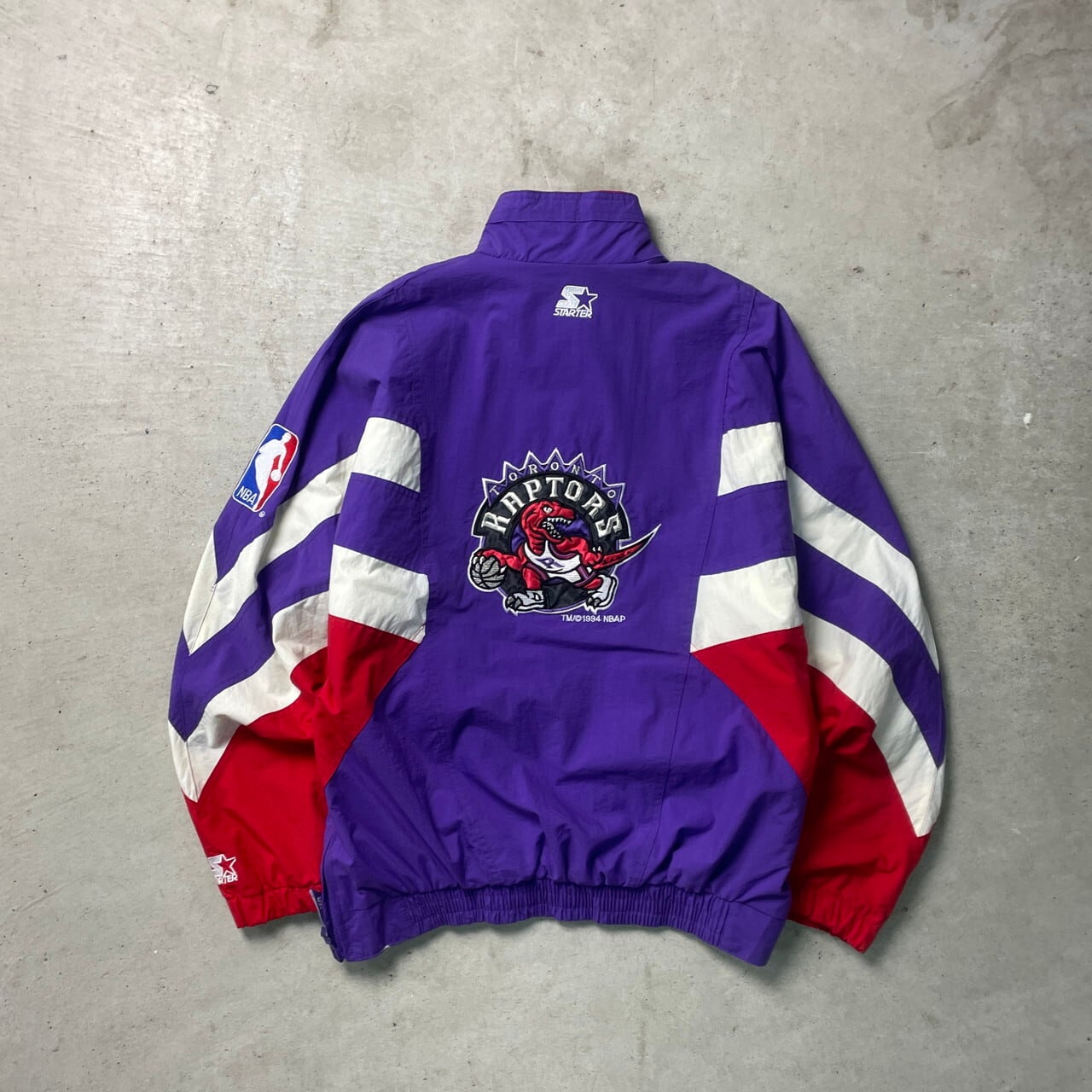 90年代 STARTER スターター NBA TORONTO RAPTORS ハーフジップ 