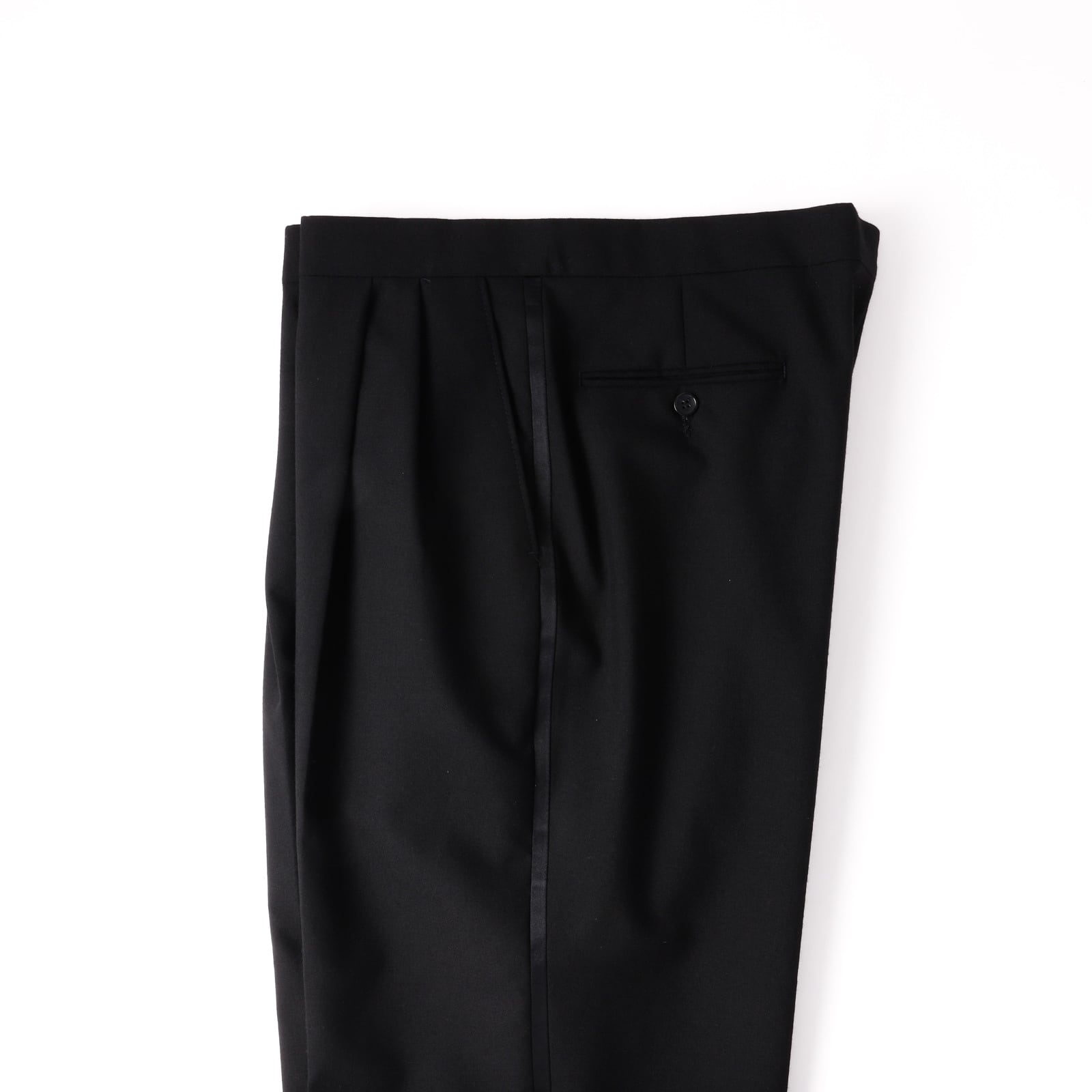 極美品】70s Special vintage wool tuxedo slacks pants W36 Black