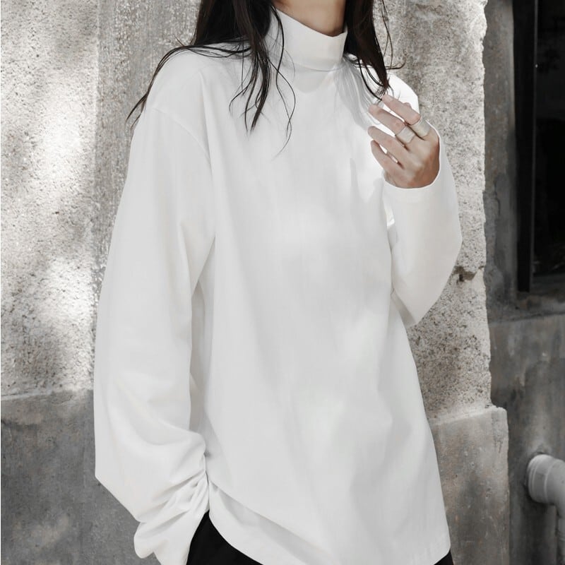 ハイネック ロングスリーブTシャツ T0152