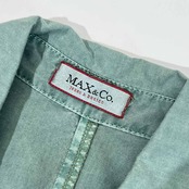 MAX&Co. jeans&basics マックスアンドコー ノースリーブ ワンピース/グリーン系 レディース ビンテージ