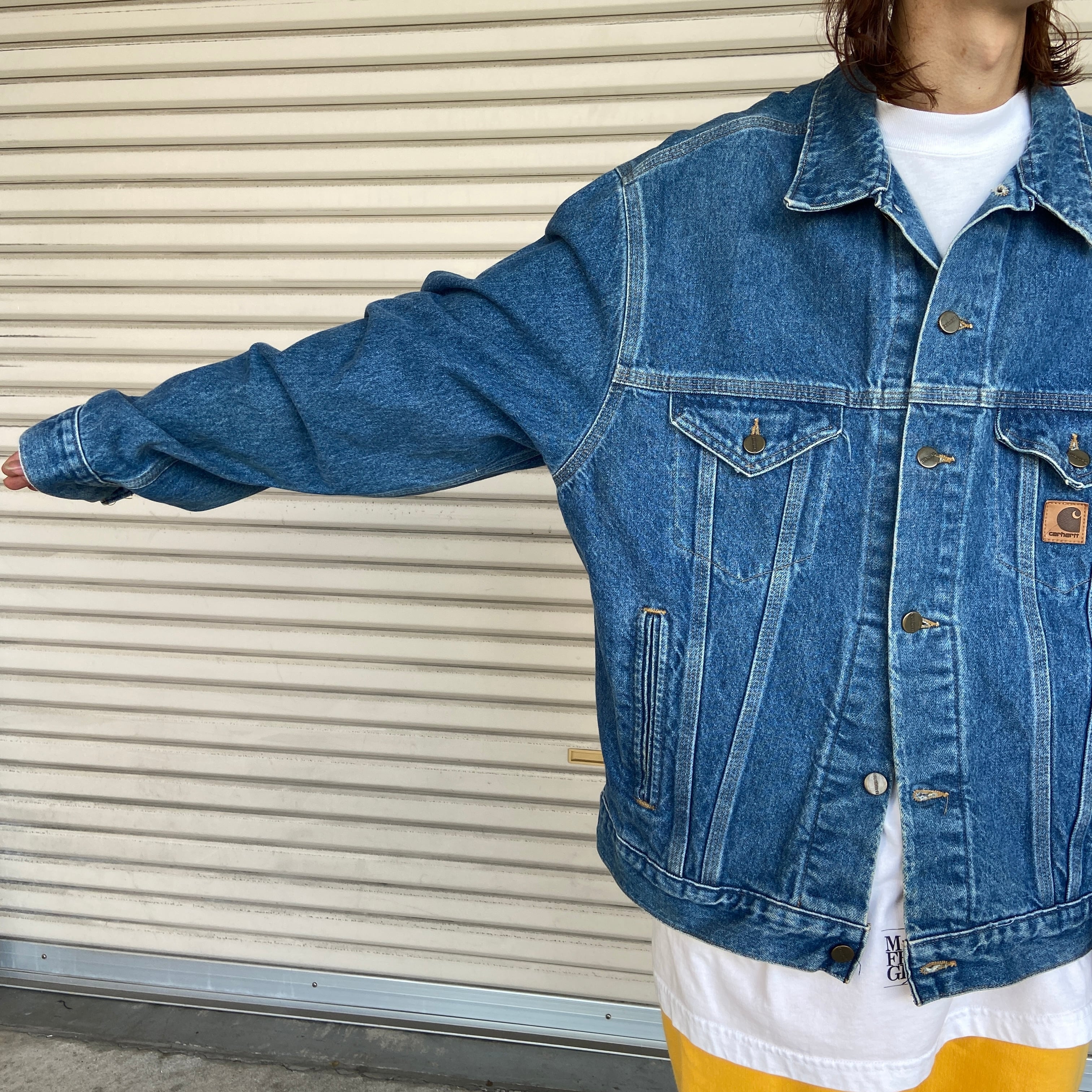 送料無料』Carhartt カーハート 90s Gジャン USA製 デニムジャケット L