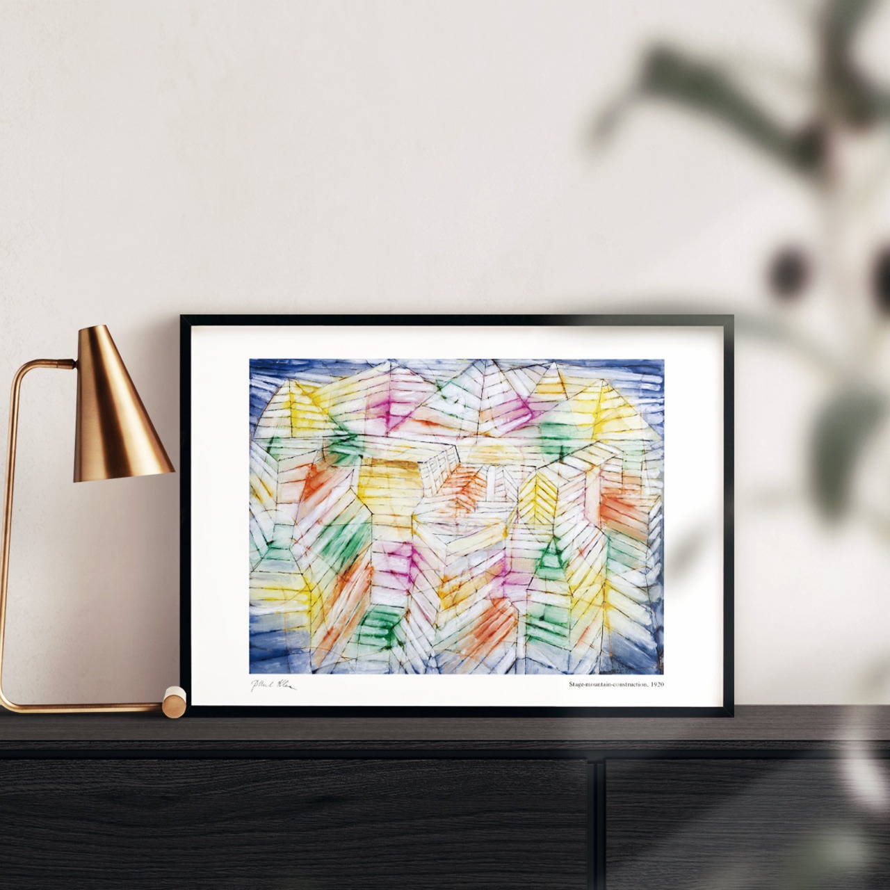 パウル・クレー Stage-mountain-construction アートポスター アブストラクト 名画 絵画 特大 アートパネル AP261 - 1