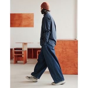 Wide volume denim pants 0253