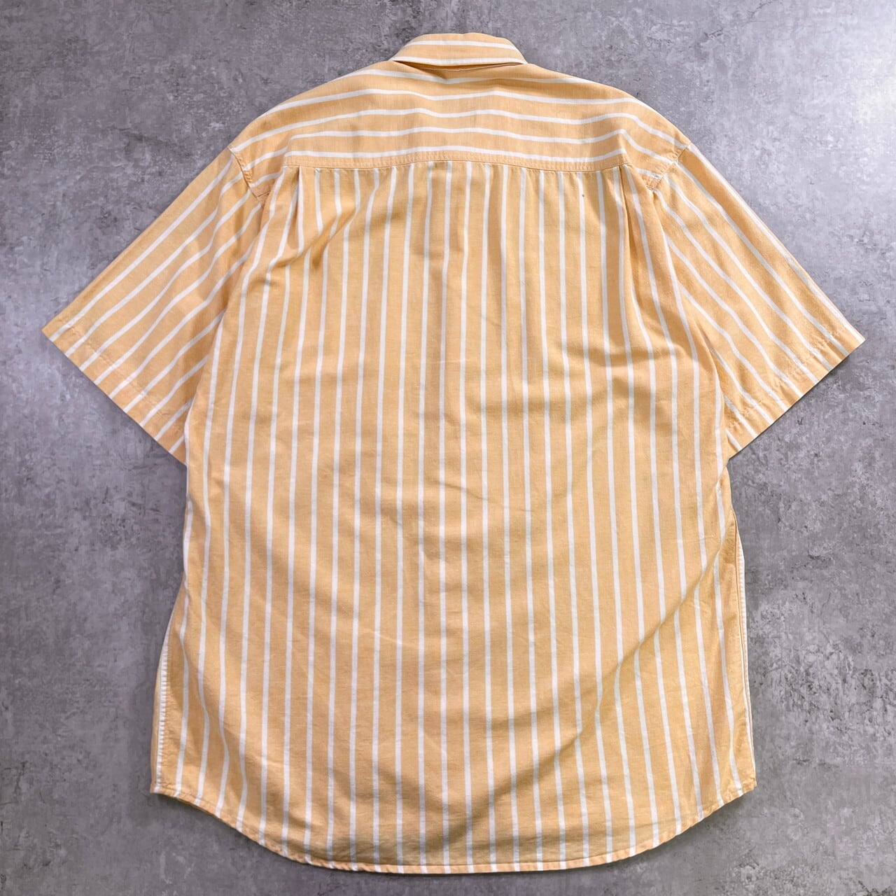 90年代 オールドギャップ GAP ストライプ 半袖シャツ 表記M メンズL