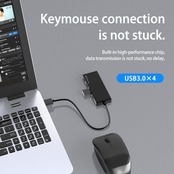 ANYPLUS USBハブ 3.0, 4ポートUSB Hub,USB A 分岐 5Gbps高速転送 バスパワー 軽量 コンパクト MacBook/iMac/Surface Pro 等 軽量 対応 テレワーク 在宅勤務