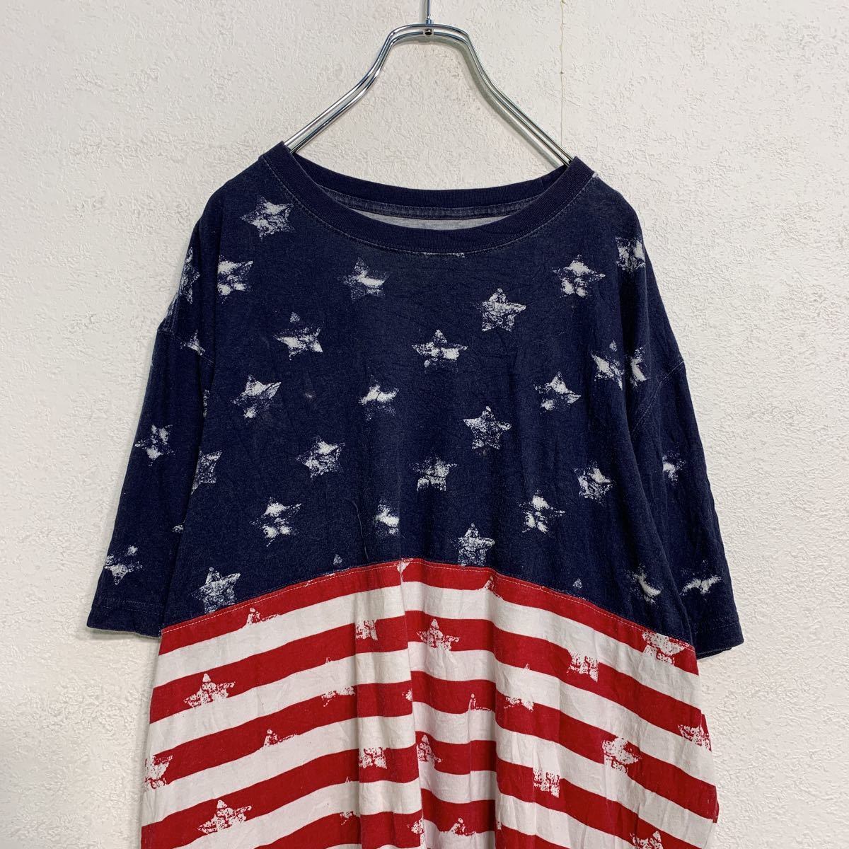 【アメリカ】星条旗 90s アメリカ FADED GLORY 半袖Tシャツ