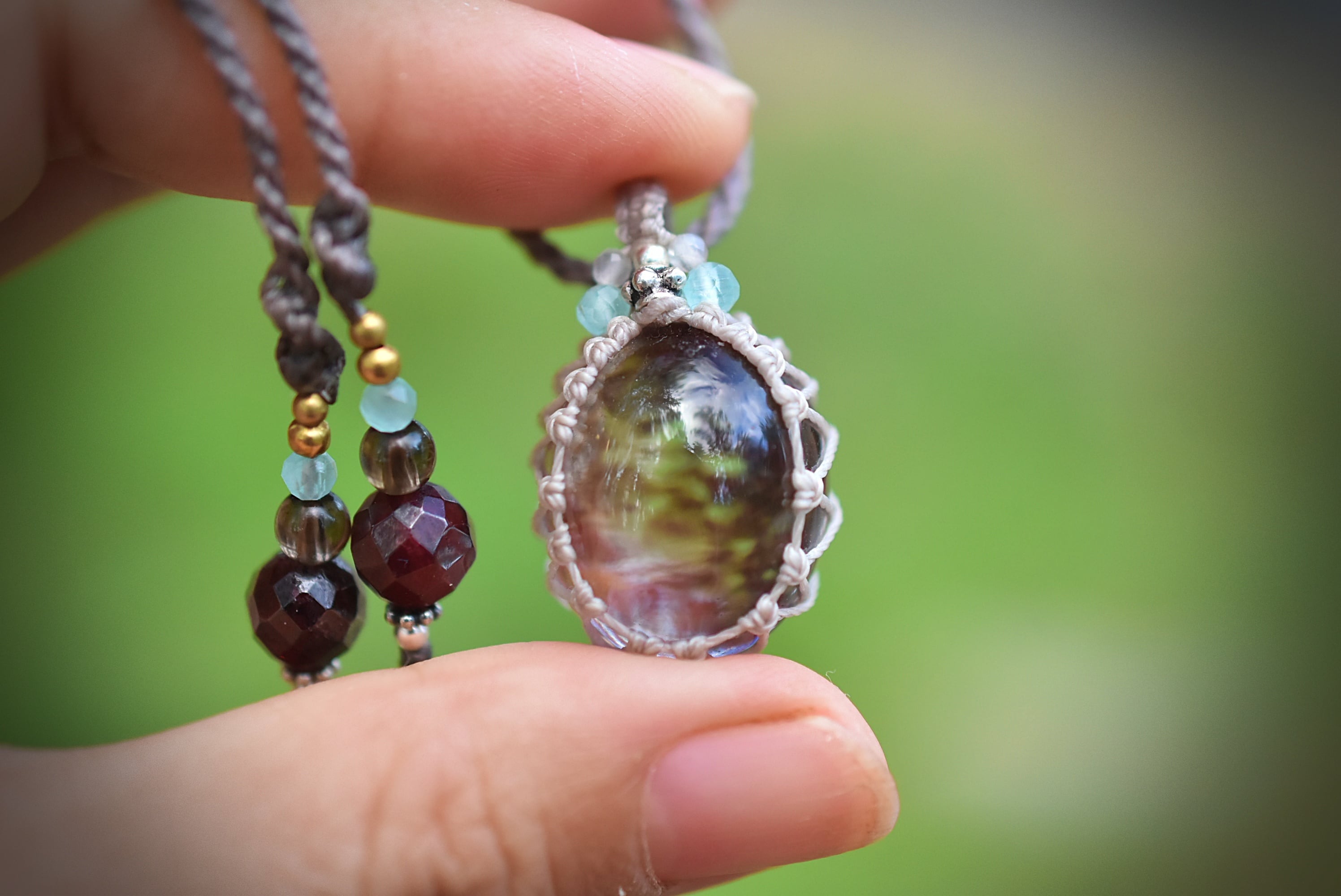 1234 マクラメハンドメイドネックレス