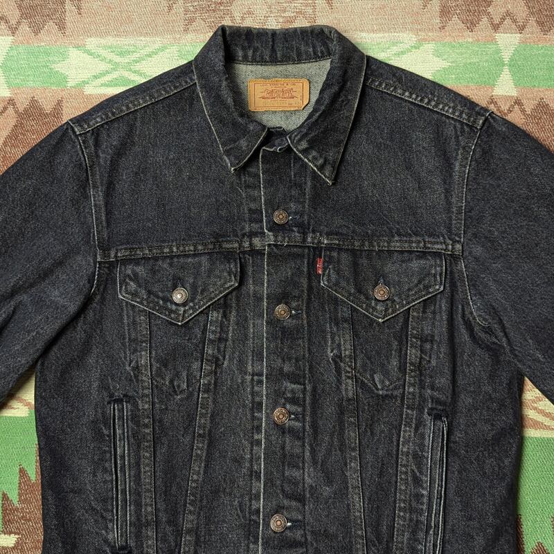80s Levi's 71506-0259 Black Denim Jacket （42L） | Wonder Wear