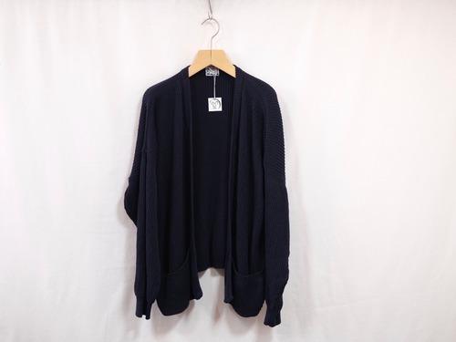 TENDER Co.” TYPE 740 BUCKET POCKET RIB SHOULDER CARDIGAN”HADAL BLUE