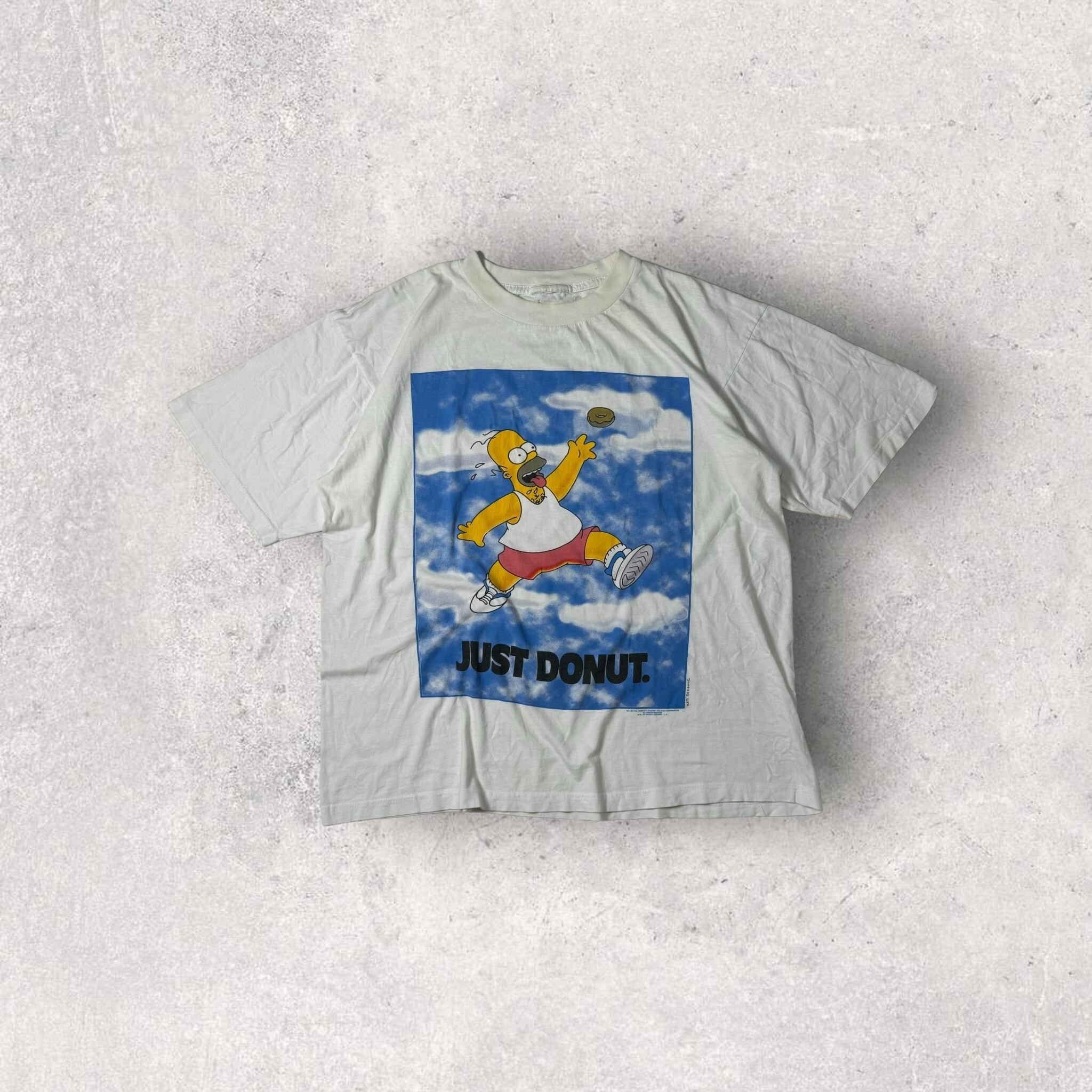 "90's The Simpsons" NIKE parody print t-shirt