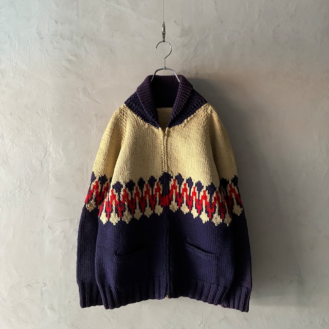 60's Nordic design cowichan sweater