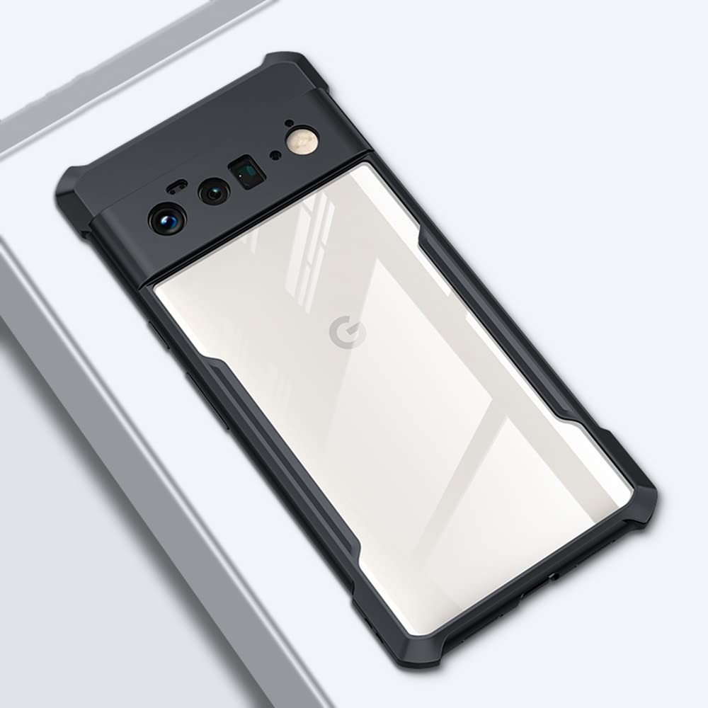 Google Pixel 6a ケース クリア 軽量 薄型 耐衝撃 Google Pixel6A スマホケース 背面透明 ピクセル 6A カバー ワイヤレス充電対応 米軍MIL規格 黄ばみ防止 全面保護 (Google Pixel 6a, クリア)