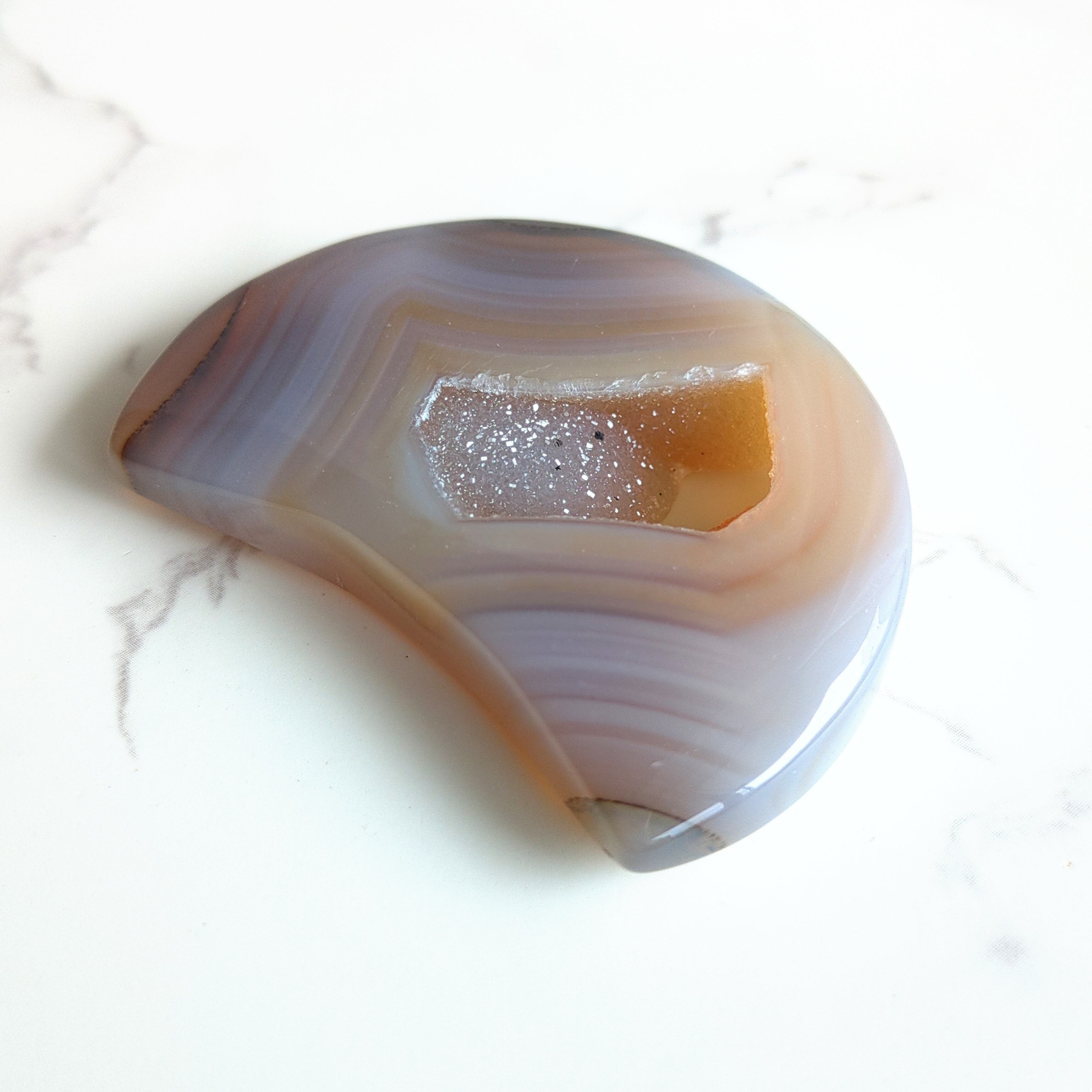 ドゥルージーアゲートのお月様No.2 | ほしあかり 天然石のお店