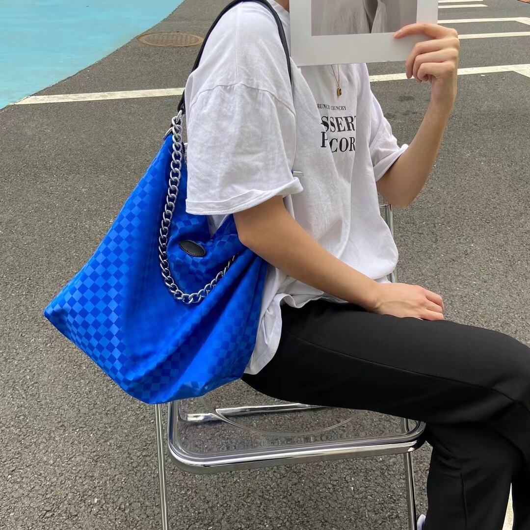 ブロックチェック2wayバッグ　AS19-239