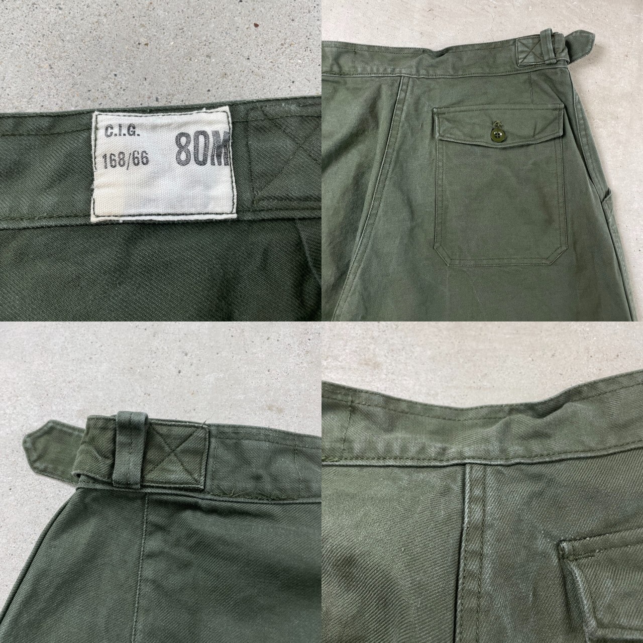 60年代 フランス軍 AIR FORCE メカニックパンツ ユーロミリタリー 