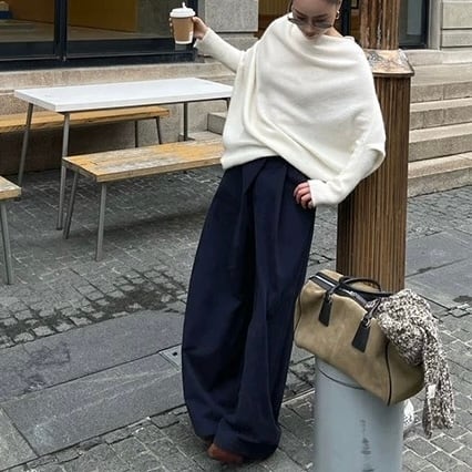 長袖 ドルマンスリーブ ワイド ニット ◆2col YH9754