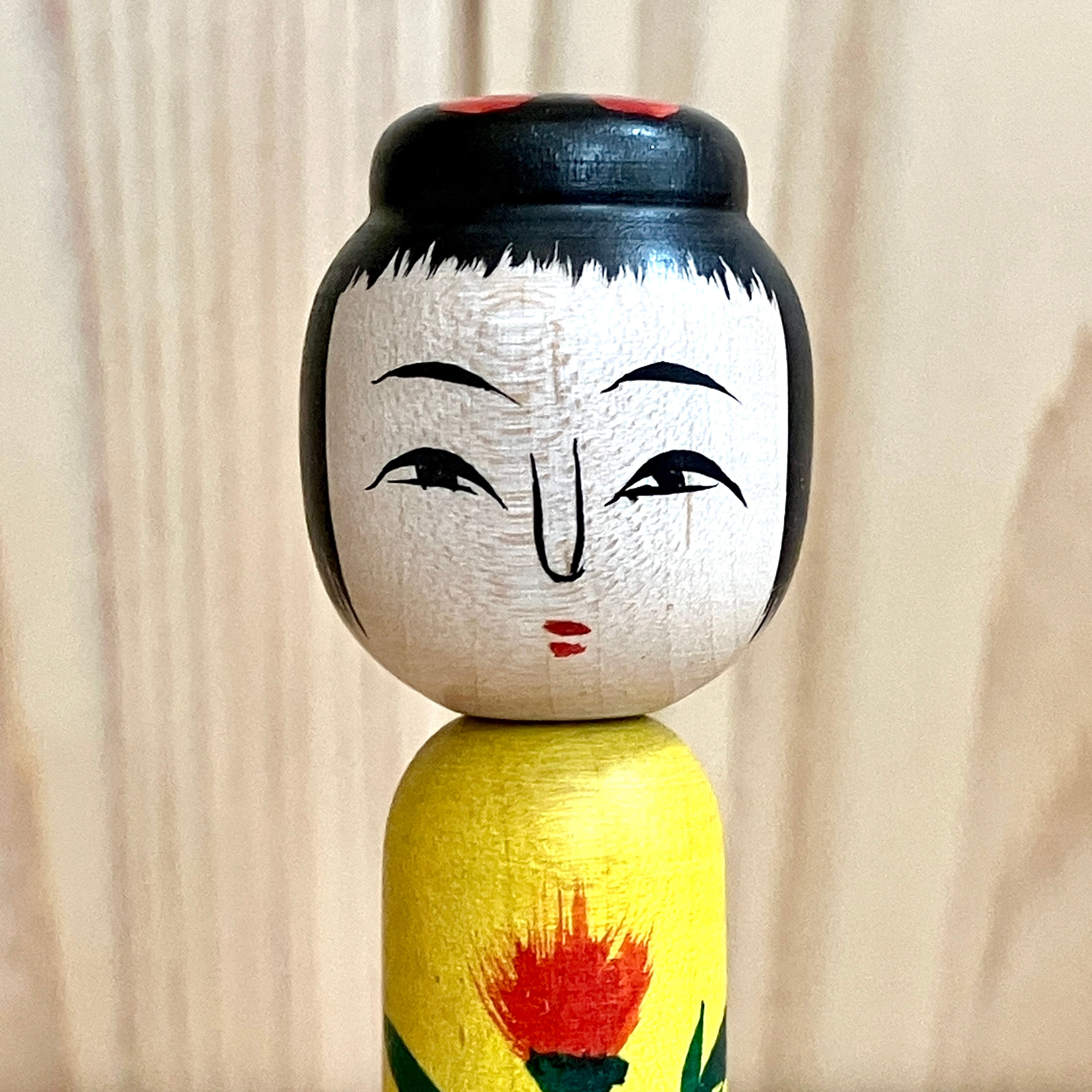 田中恵治工人：蔵王高湯系】3寸 こけし：約9.5cm N8KT-52