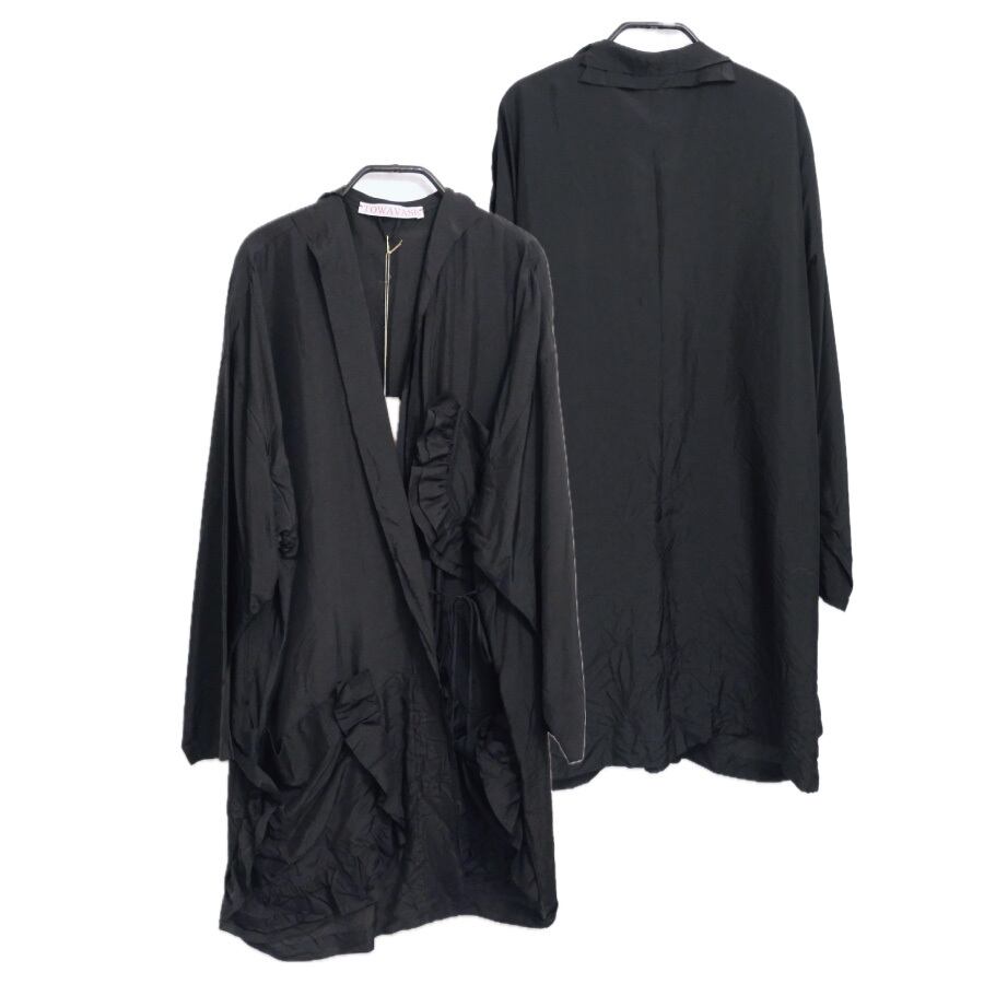 TOWAVASE(トワヴァーズ）Volant silk robeシルク ショートローブ