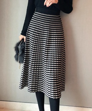 ニットプリーツスカート【s-60226】