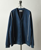 ATELANE Suede punch hand-stitched cardigan (NAV) 24A-14000