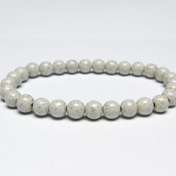 北投石 ブレスレット 6mm 一点物 メール便可 111-50355