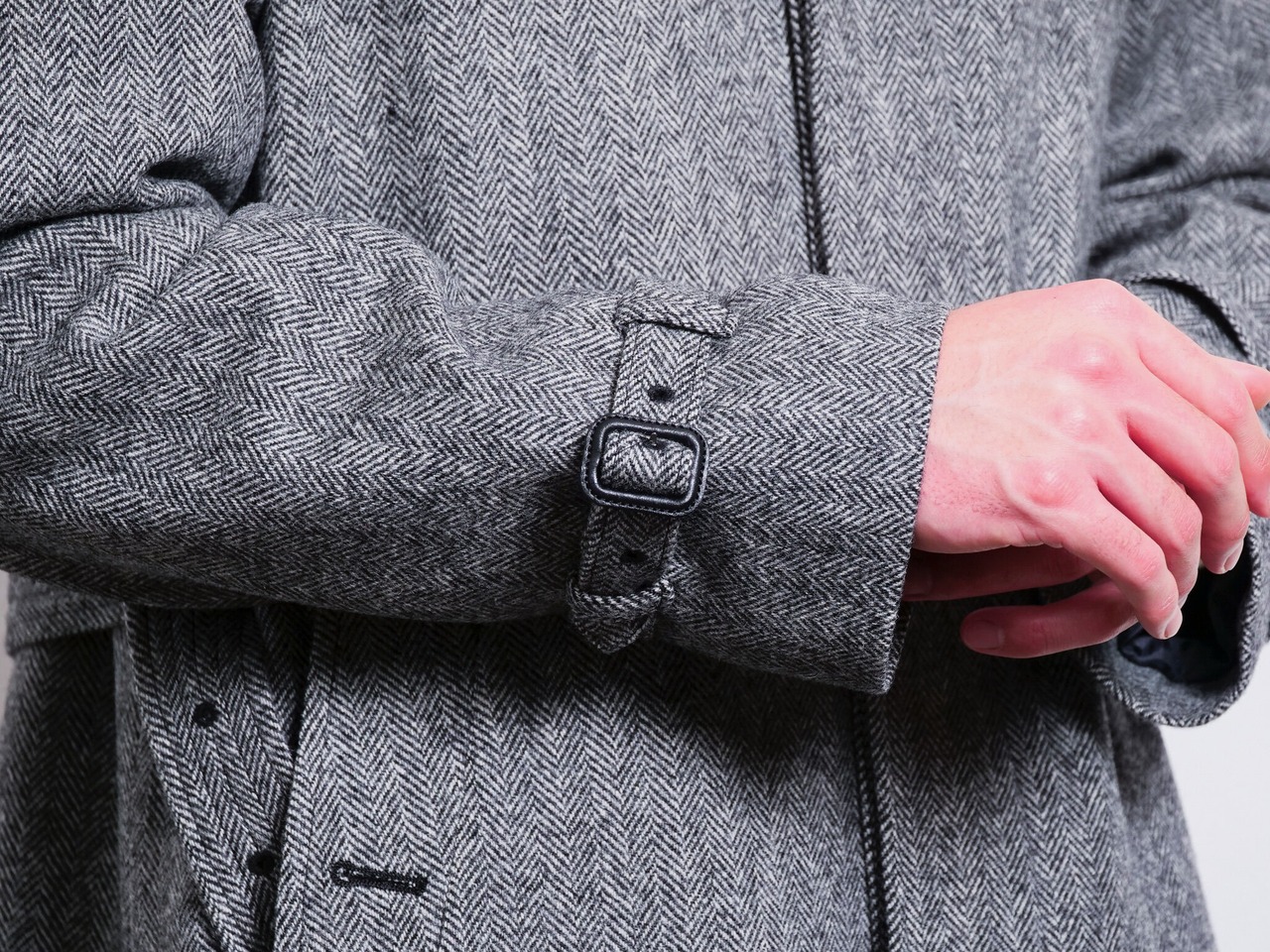 Ashley Ⅱ(アシュレー)・ 763M-354W ・Black x Ecru Herringbone C/#17