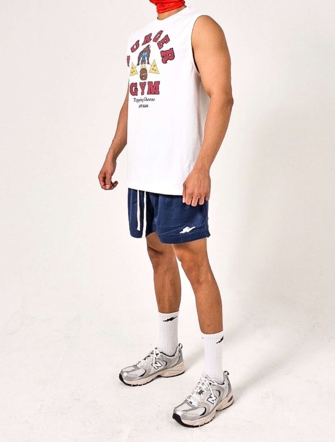 バーガージムタンクトップ　ホワイト