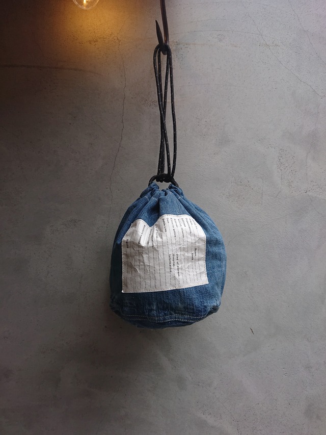 BAA COSTUME MFG. "PERSONAL EFFECTS BAG L" Vintage Denim ④