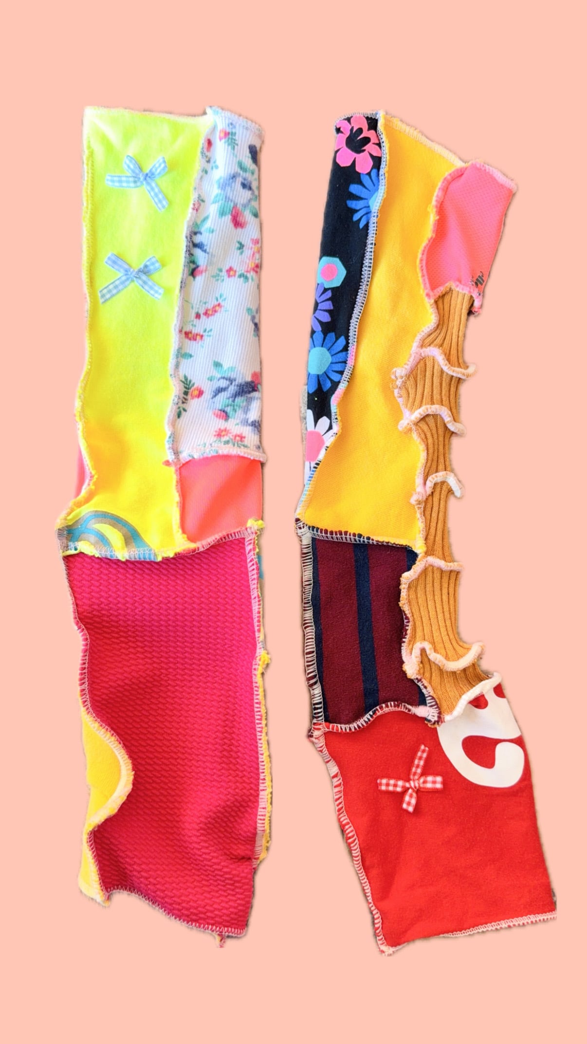 ■patchwork arm cover(longlong)■ colorful