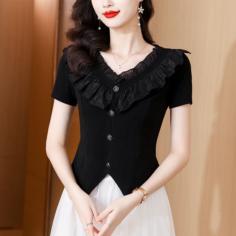 初回送料無料 夏レディースファッション おしゃれ 半袖 vネック tシャツ きやせ トップス