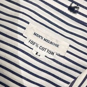 MENS MELROSE メンズメルローズ ストライプ 長袖シャツ ドレスシャツ L/メンズ/オールド/薄手
