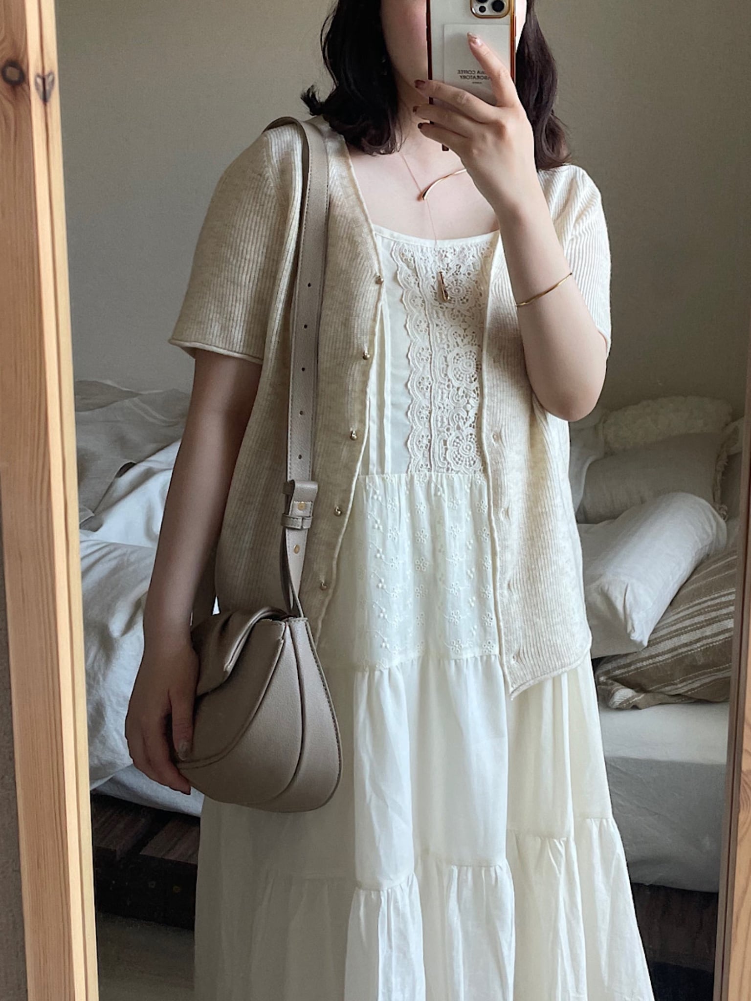 予約商品] ヴィンテージレースキャミワンピース | ulmu 