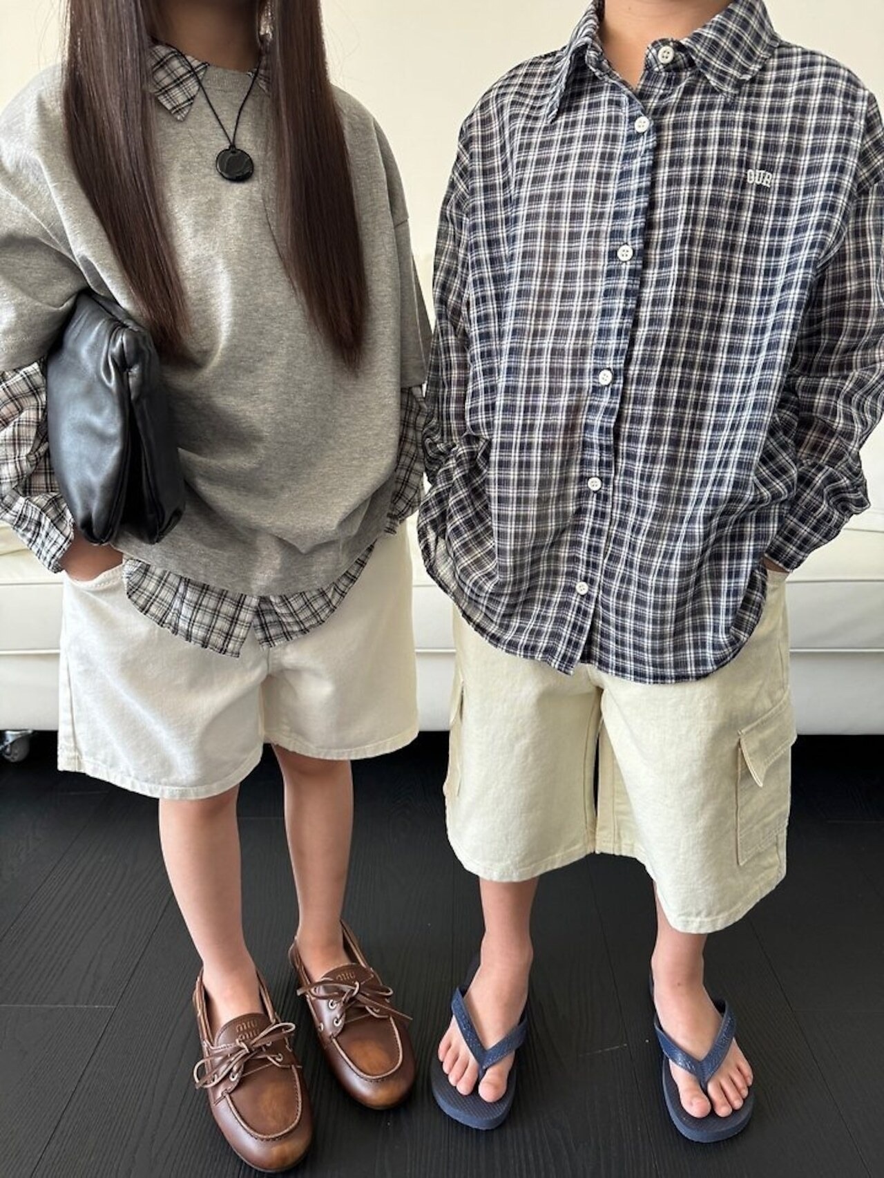 【取寄/韓国直送】OUR 26/SM オーブチェックシャツ｜夏服｜韓国子供服